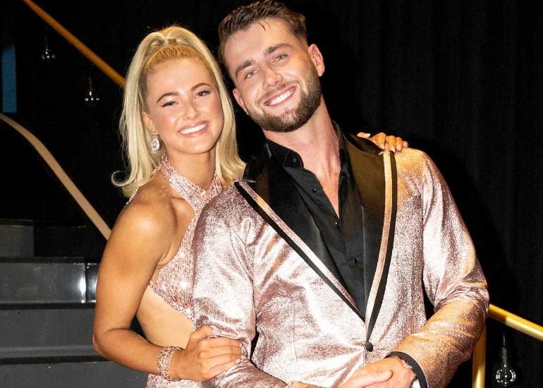 Harry Jowsey with his dance partner Rylee Arnold
