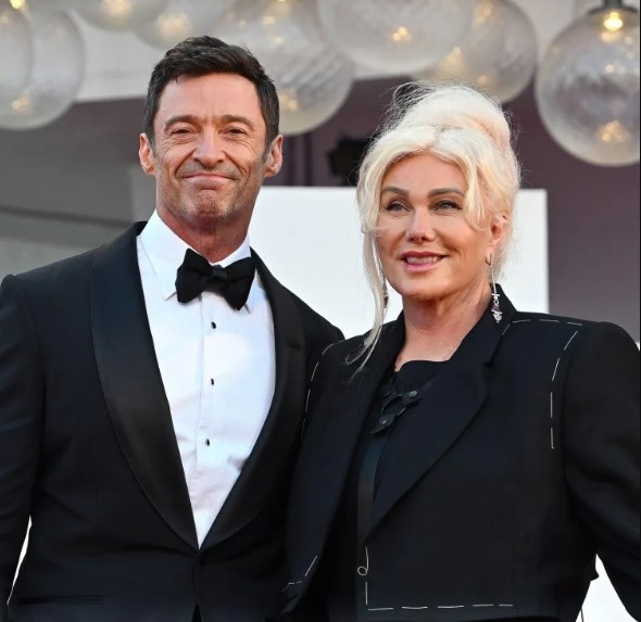 Hugh Jackman with his spouse Deborra-Lee Furness