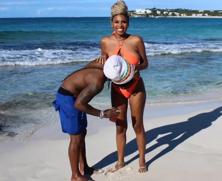 Jacquees and his partner Deiondra Sanders