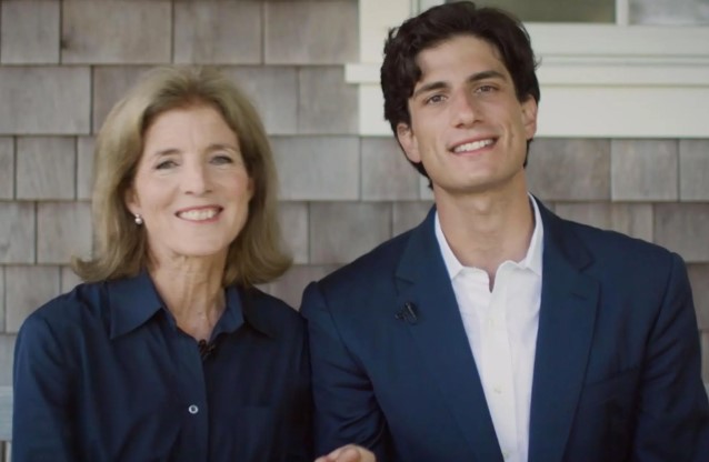 John Schlossberg with his mother