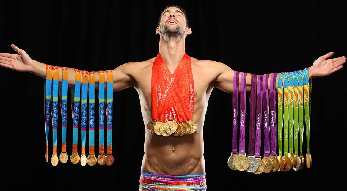 Michael Phelps medals