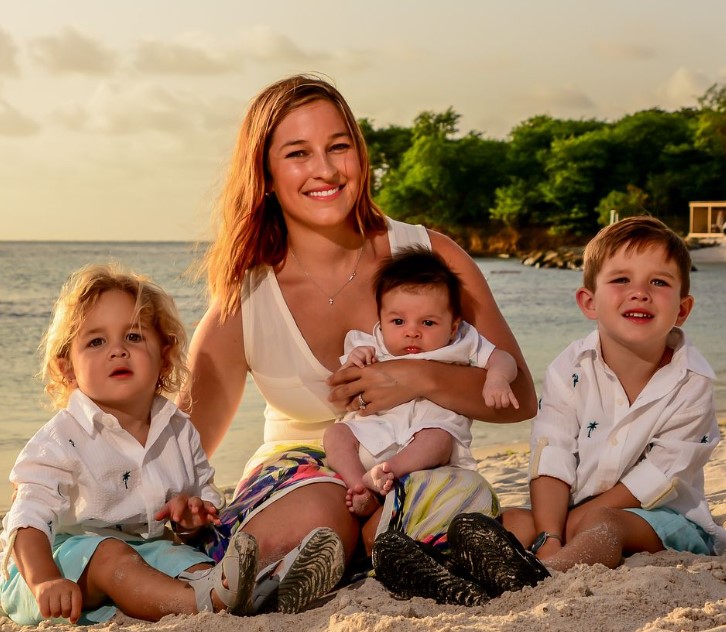 Paige Gugulyn with her kids