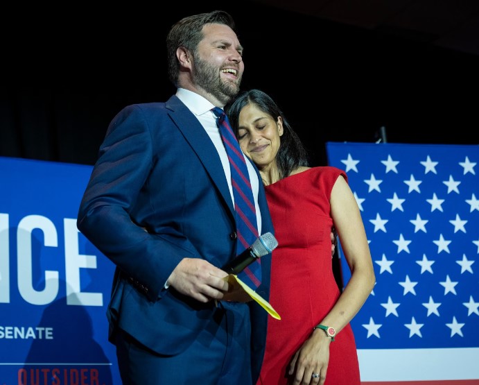 Usha Vance and her husband