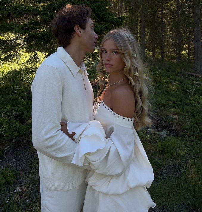 Armand Duplantis with his girlfriend Desiré Inglander