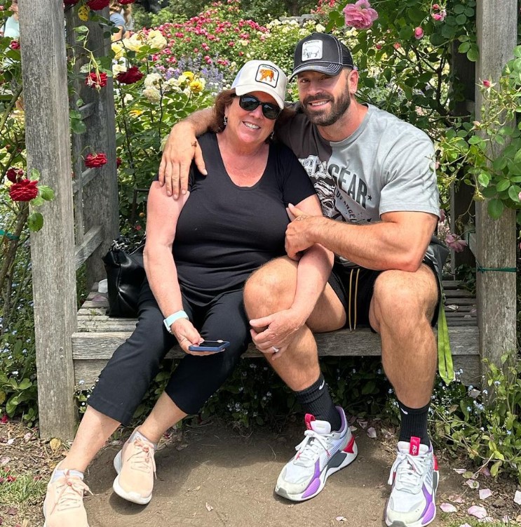 Bradley Martyn with his mother
