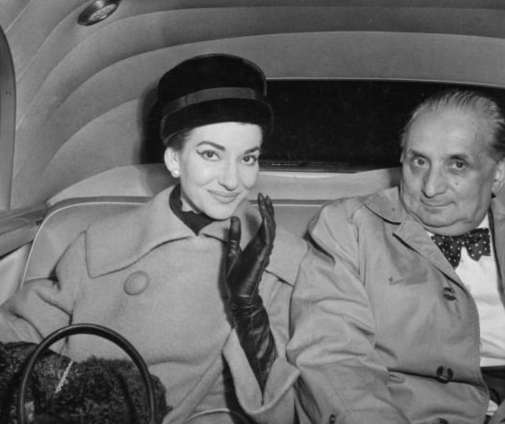 Giovanni Battista Meneghini and his wife Maria Callas