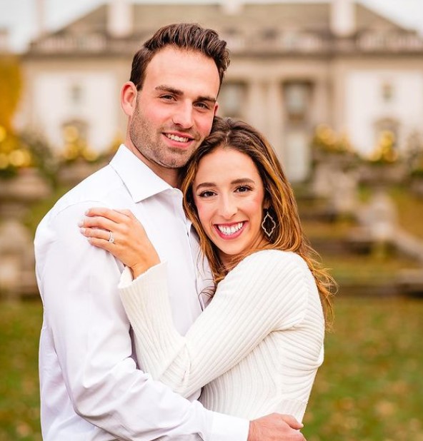 Katie Gaudreau with her husband