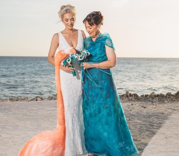 Kelly O'Grady with her mother