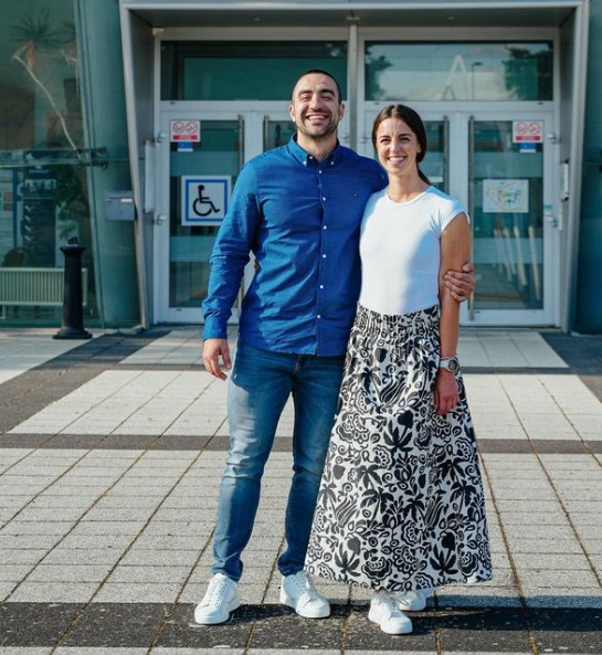 Lazar Dukic with his girlfriend Dr. Anja Pantović