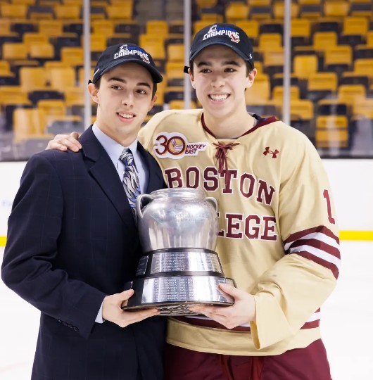 Matthew Gaudreau with his brother Johnny