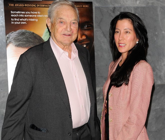 Tamiko Bolton and her husband George Soros