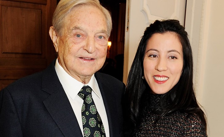 Tamiko Bolton with her husband George Soros