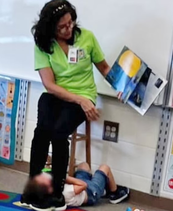 Vilma Otero has been charged with child abuse after she allegedly held a three-year-old autistic child in chokehold between her legs