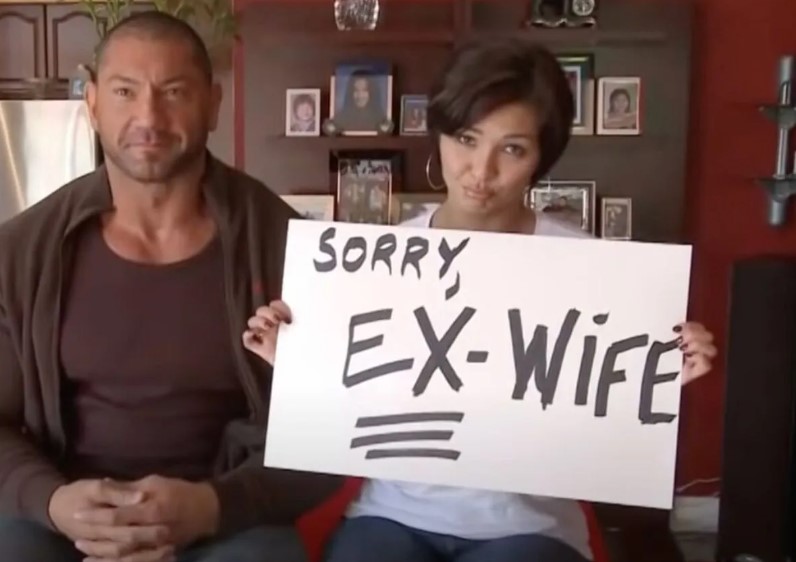 Angie Bautista with her ex-husaband Dave Bautista
