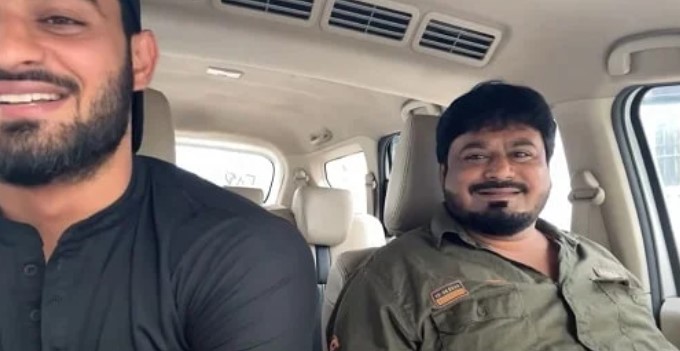 Arbaz Patel with his dad