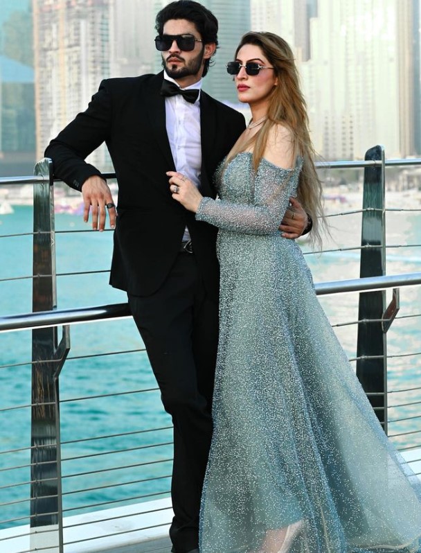 Arbaz Patel with his girlfriend Leeza Bindra