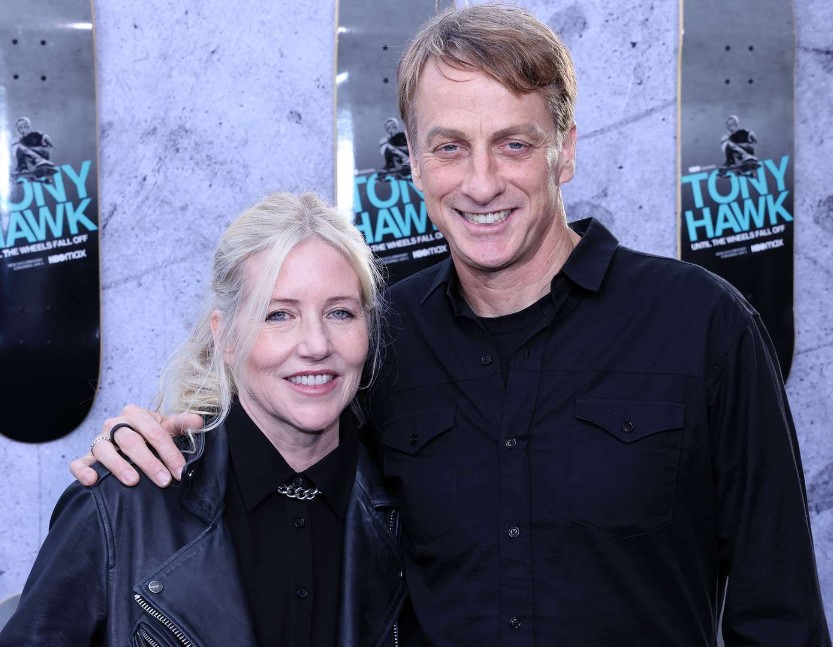Catherine Goodman with her husband