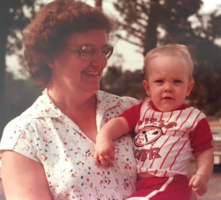 Christopher Hamblin with his mom