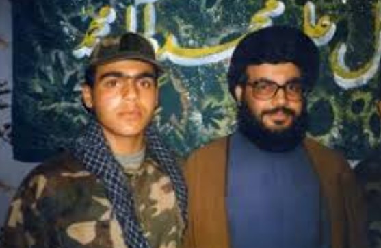 Fatima Yassin with his son Sayyed Hadi Nasrallah