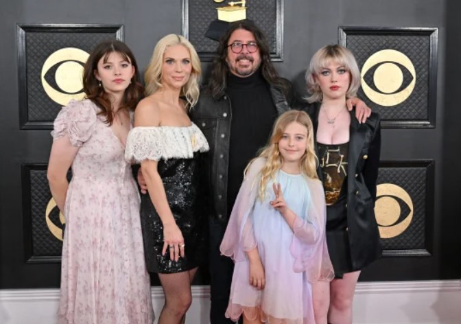 Harper Willow Grohl with her family