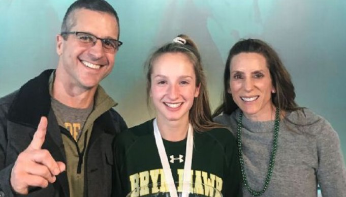Ingrid Harbaugh with her family