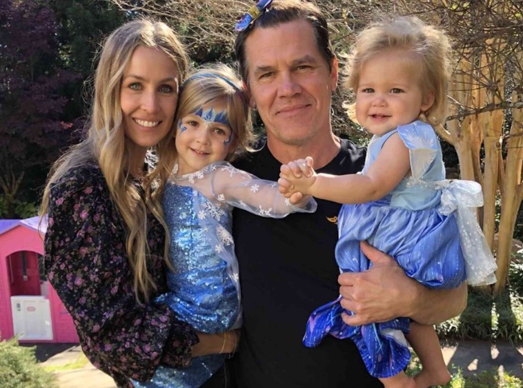Kathryn Boyd with her husband Josh Brolin and kids