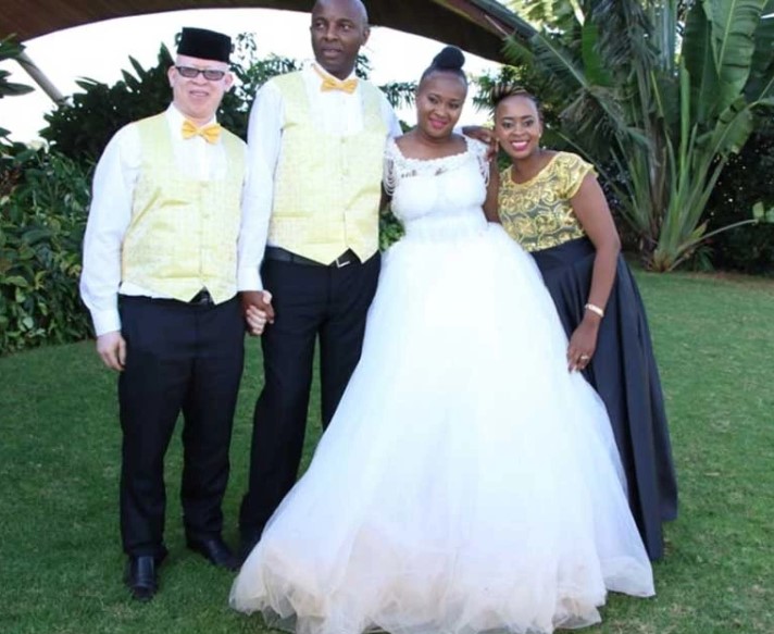 Mary Wambui with her family