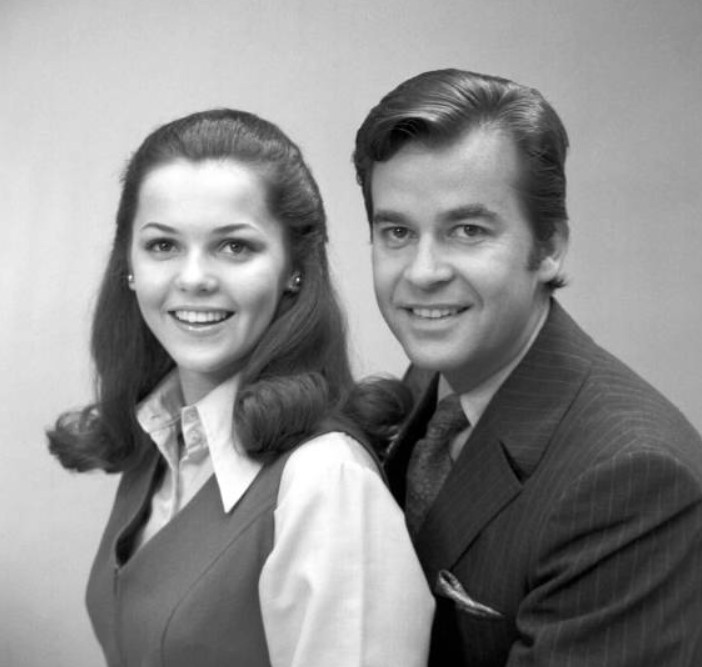Melissa Babish with Dick Clark, host of the Miss Teenage America pageant