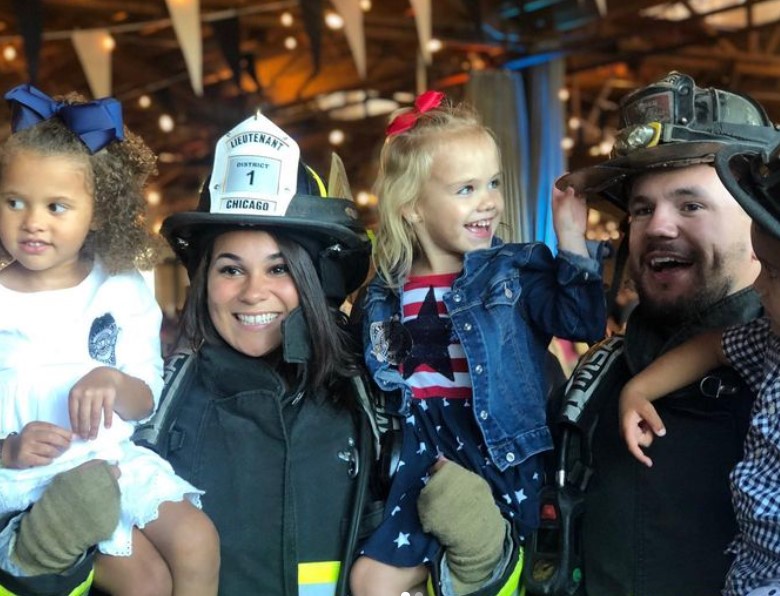 Paige Hartman with her family
