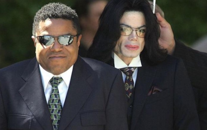 Tito Jackson with his brother Michael Jackson