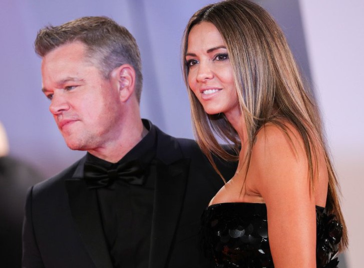 Luciana Barroso and her spouse Matt Damon