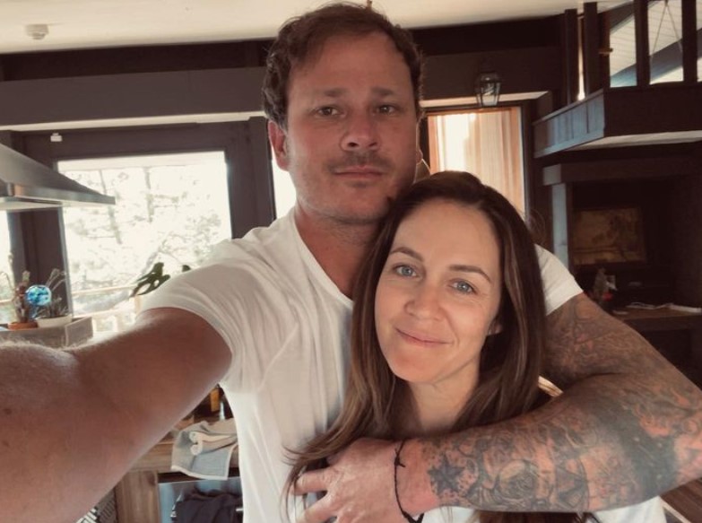 Rose-Marie Berryman and her partner Tom DeLonge