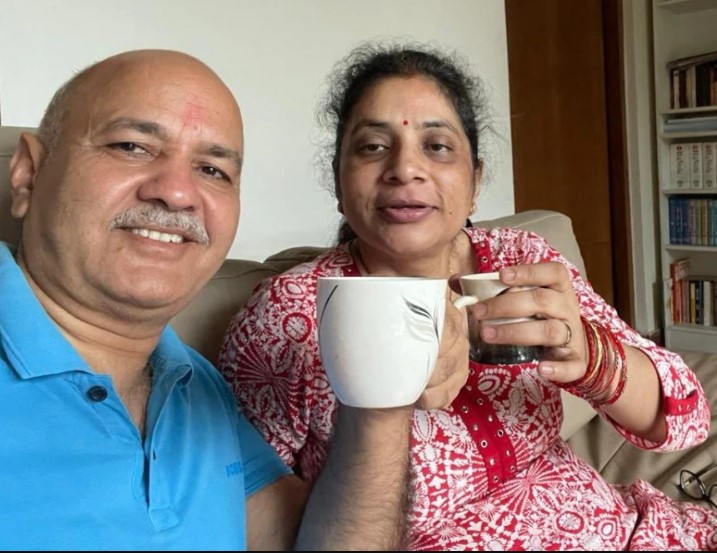 Seema Sisodia and her husband Manish Sisodia