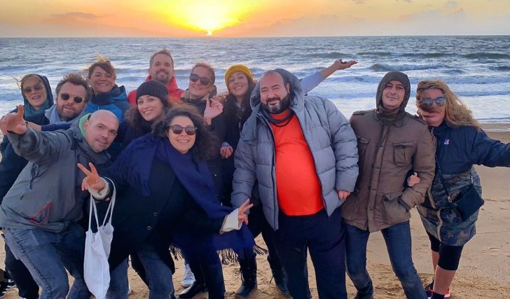 Shemss Audat with her friends