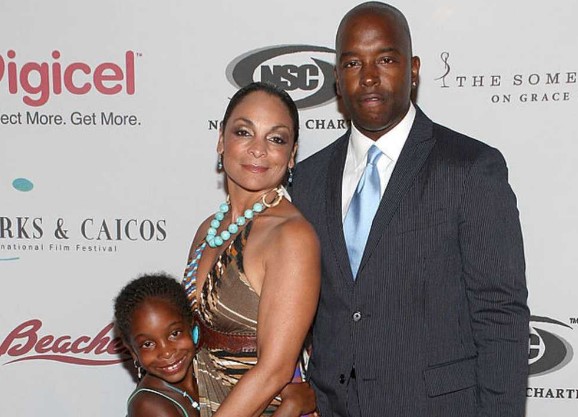 Terrence Duckett with his ex-wife Jasmine Guy and daughter Imani Duckett