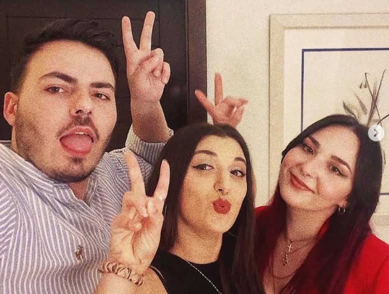 Kyle Attard with her friends