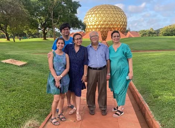 Radhika Gupta with her family