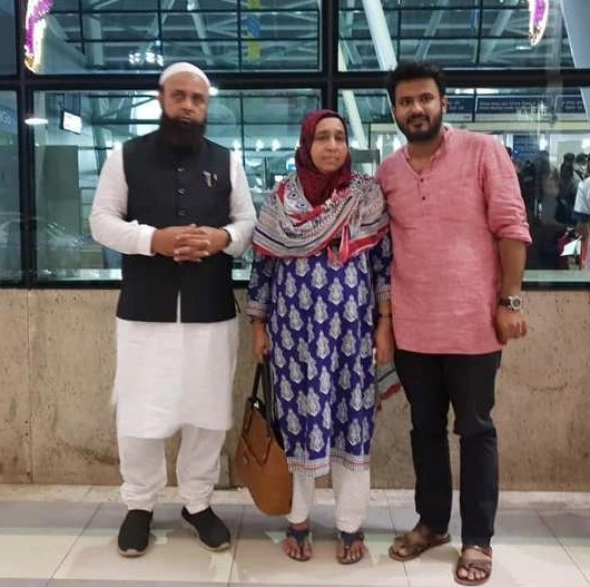 Fahad Ahmad with his family