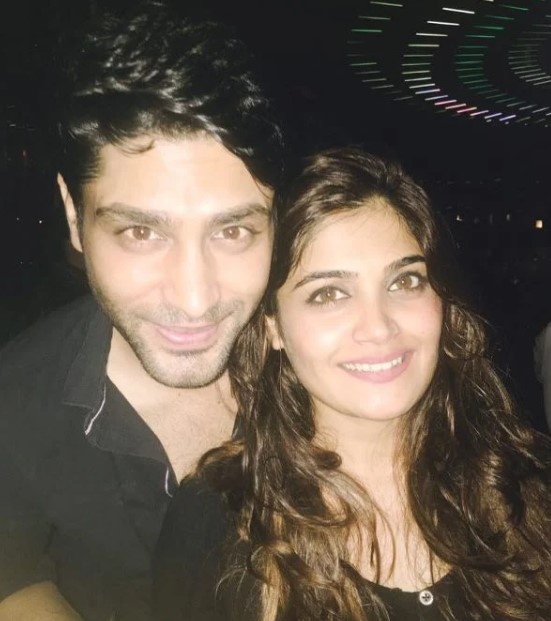 Isha Keskar with her boyfriend
