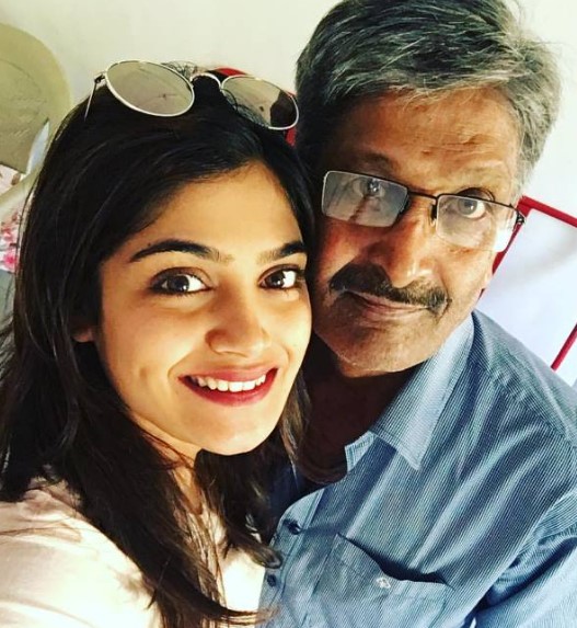 Isha Keskar with her dad