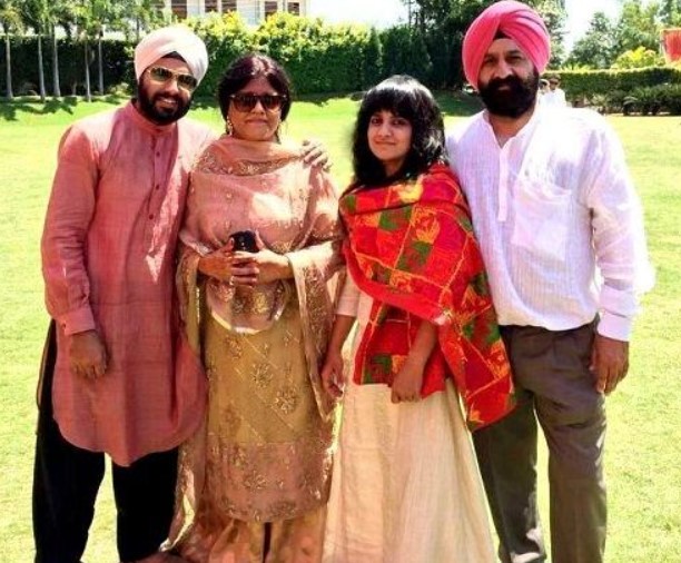 Jasleen Royal with her family