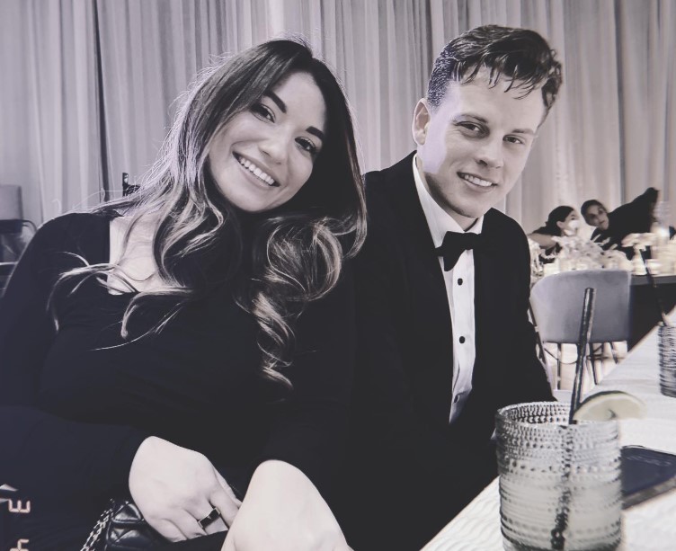 Joe Burrow with Olivia Holzmacher