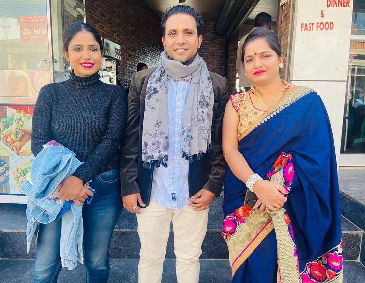 Priyanka Meher with her siblings