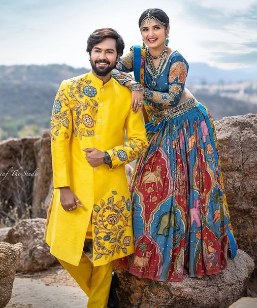 Shivakumar Marihal with his girlfriend Priyanka M Jain