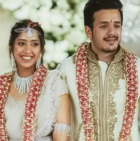 Shriya Bhupal with Akhil Akkineni