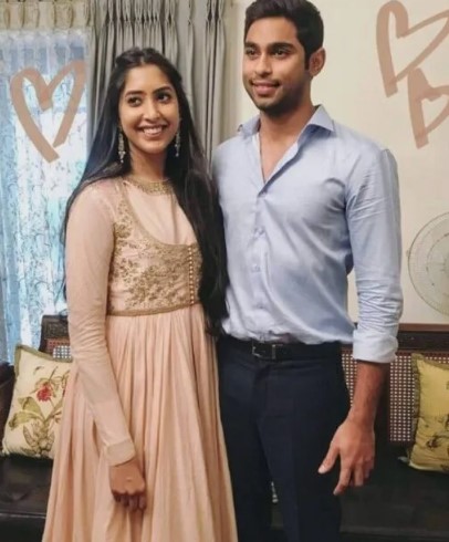 Shriya Bhupal with husband Anindith Reddy