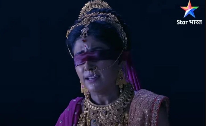 Via Roy Choudhury as Gandhari in a still from the TV series ‘RadhaKrishn’