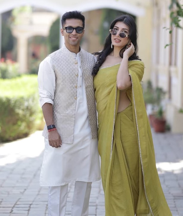 Avantika Mohan with her husband