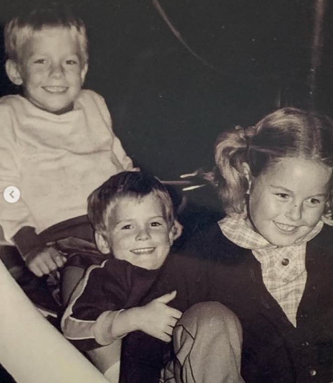 Ben Fordham's childhood image with his siblings