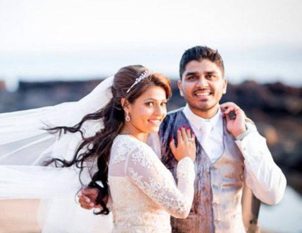 Chhaya Tandon with her husband